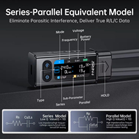 FNIRSI LCR-ST2 Multimètre numérique standard 2-en-1, pont LCR, mesureur ESR, testeur de composants électroniques SMD, outil de test multifonction