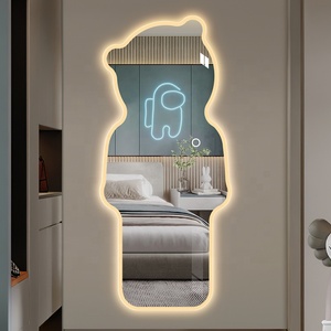 Fabbrica diretta nuovo Design creativo a forma di orso intelligente specchio a LED a figura intera in vetro pareti camera <span class=keywords><strong>da</strong></span> <span class=keywords><strong>letto</strong></span> 5mm di spessore decorazione per la casa - Product Image 3