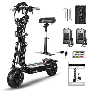 Scooter Eléctrico Potente y Rápido para Adultos, Plegable, para Desplazamientos Urbanos, con Doble Motor, Neumático de Vacío Todoterreno de 13 Pulgadas - Product Image 2