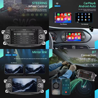 Autoradio Android Podofo 7 pouces 6+128G avec Carplay et Android Auto sans fil, GPS, Wifi, DSP, BT, DVR pour FIAT TIPO EGEA 2015-2017