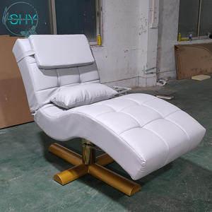 Juego de muebles de cama de pestañas de Metal dorado blanco moderno para salón de belleza Camilla Lashista y silla reclinable para mesa de masaje - Product Image 4