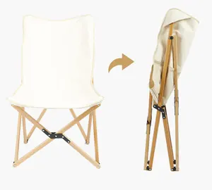 2024 새로운 디자인 화이트 & 블랙 접이식 캠핑 의자 도매 야외 접는 의자