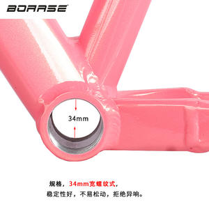 Boarse Aluminum Alloy Mountain Bike <b>Frame</b> 26 In 34mm Threaded Fork <b>Mount</b> High Strength - Product Image 1