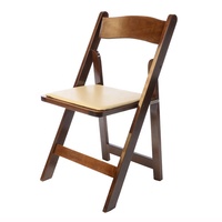 Chaises pliantes en bois de fruitier en gros, chaises de salle à manger pour mariage