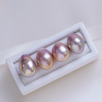 Perle d'eau douce naturelle de couleur rose lavande spéciale, perle baroque Edison, prix de gros