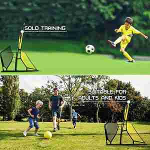 Red de Rebote de Fútbol 2 en 1 de Doble Cara, Pared de Entrenamiento de Fútbol Portátil para Práctica de Pases y Tiros para Jóvenes - Product Image 2