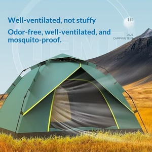 Tende da Campeggio All'Ingrosso, Tende Impermeabili per Quattro Stagioni con Pali in Fibra di Vetro per 2-3 Persone, Facili da Montare - Product Image 3