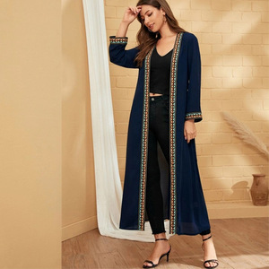 Robe de cape à manches longues, <span class=keywords><strong>tenue</strong></span> <span class=keywords><strong>pour</strong></span> femmes musulmanes, Design de mode, élégante, style ethnique, - Product Image 2