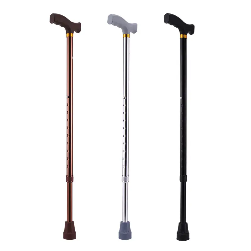 Wholesale cheap price adjustable aluminum walking stick cane for old man and elderly