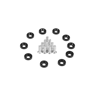 10 pièces M6 boulons hexagonaux concaves pour calandre de voiture JDM modifiée, rondelles de calandre, boulons de plaque d'immatriculation - Product Image 5