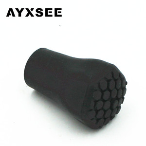 Ayxsee – couvre-pointes pour bâtons de randonnée, en plastique antidérapant hexagonal noir, pour bâtons de marche - Product Image 2