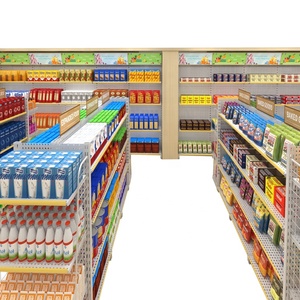 Super Mercato Altri Amp Scaffale di Metallo Arredi per <span class=keywords><strong>Negozi</strong></span> E Negozio di Visualizzazione Rack Supermercato Prezzo - Product Image 1