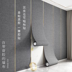 Revêtement mural auto-adhésif non tissé JH Premium, 2 mm d'épaisseur, géométrique minimaliste, insonorisant, papier peint pour la maison - Product Image 1