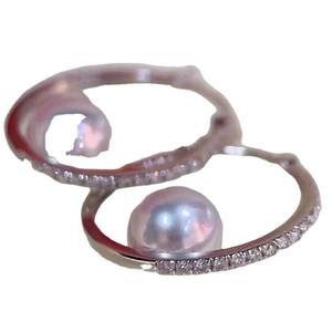 อุปกรณ์ทำเครื่องประดับเงินแท้ S925 รุ่น 21583 สำหรับติดมุก DIY เครื่องประดับเงินแฟชั่น ตัวล็อคต่างหูทรงรี 7-9 มม. สำหรับติดคริสตัล - Product Image 5