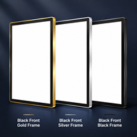 Supports d'affiches lumineux magnétiques personnalisés, cadre rétroéclairé mural en acrylique LED ultra-mince, boîte à lumière ultra-fine