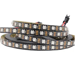 זרוק ספינה rgb ws2812b מיעון led רצועת ws2812b 5050 דיגיטלי 60 נוריות led רצועת קלטת