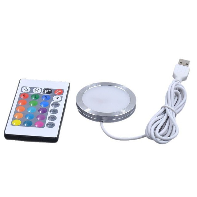 USB Ultra Thin LED Puck Light Dimmable 5V Low Voltage Aluminum Cabinet Light for Bambu Lamp Wine Cabinet 3D Printing Projects
