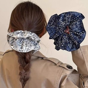 Scrunchie en tissu vintage, grande taille, style bohème, antidérapant, confortable, pour femmes - Product Image 1
