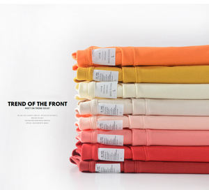 T-shirts en coton uni de gros poids personnalisés avec broderie en gros pour hommes - Product Image 6