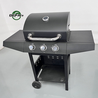 Ensemble de cuisine extérieure pour barbecue, cuisinière à gaz et accessoires de grill, briquettes en céramique, pierres