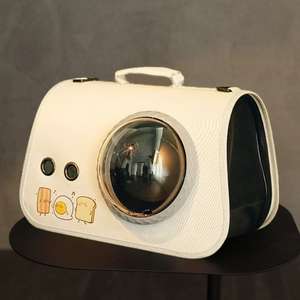 Tek omuz kedi ve köpek çanta büyük kapasiteli uzay kapsülü Pet malzemeleri giden çanta moda PC sırt çantası - Product Image 6