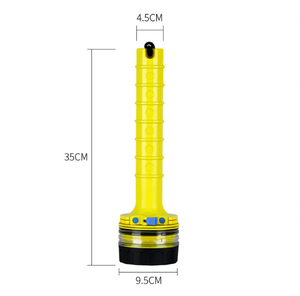 Linterna <span class=keywords><strong>de</strong></span> <span class=keywords><strong>Buceo</strong></span> LED Profesional, Luz Potente, IP68, Sumergible hasta 50m, Color Azul, <span class=keywords><strong>de</strong></span> Plástico, para Pesca - Product Image 2