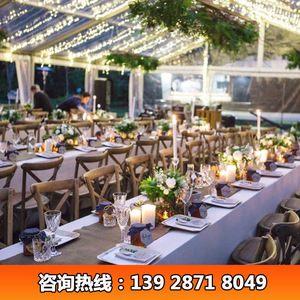 Tente de mariage modulaire en alliage d'aluminium avec toit en PVC et murs transparents pour événements en plein air - Product Image 5