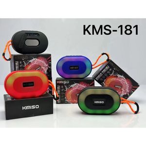 KMS-181 Mới Đến Boombox Ipx5 Kimiso Loa Nhỏ Không Thấm Nước Có Thể Sạc Lại Loa Với Vòng Đèn Mát - Product Image 2