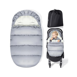 Sacs de couchage d'hiver personnalisés pour bébés, en polaire coupe-vent avec fermeture éclair, chauds et doux - Product Image 3