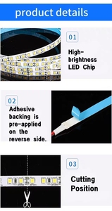Tira LED Flexible Ultra Brillante 2835 de Alta Densidad 120LEDs/m DC24V Luz Súper Uniforme Sin Puntos Oscuros para Vitrinas - Product Image 5