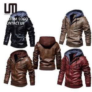 Ventes de liquidation, <span class=keywords><strong>veste</strong></span> de motard pour homme, <span class=keywords><strong>veste</strong></span> en <span class=keywords><strong>cuir</strong></span> PU, <span class=keywords><strong>veste</strong></span> d'hiver et d'automne à capuche, grande taille, coupe-vent, vêtements d'extérieur chauds - Product Image 1