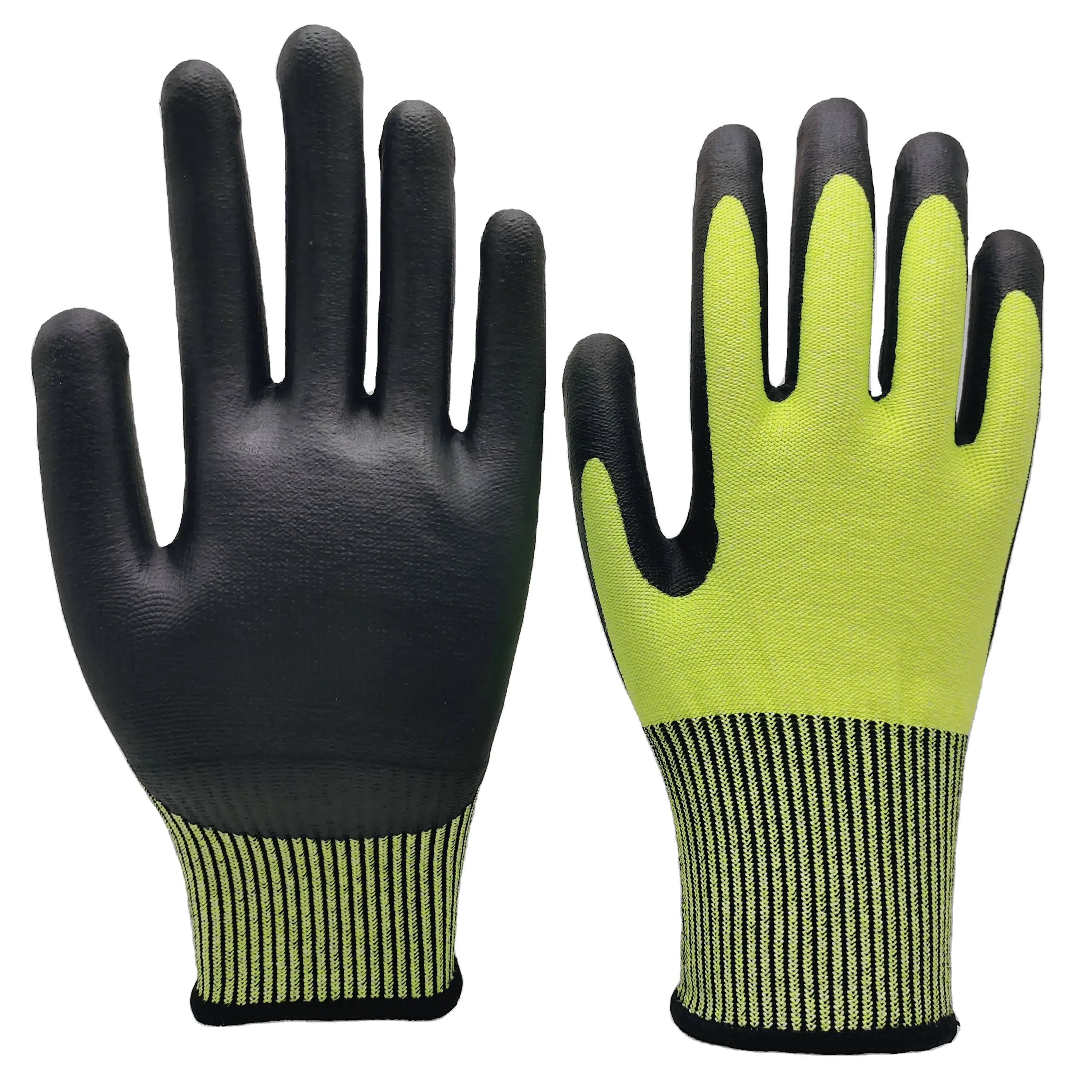 economic anti oil extra soft and breathable 15 gauge working gloves coated with micro foam on palm