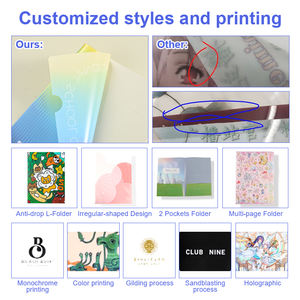 Cartella Portadocumenti A4 Personalizzabile con Logo, Forma a L, in Plastica PP, Trasparente con Clip Singola - Product Image 3