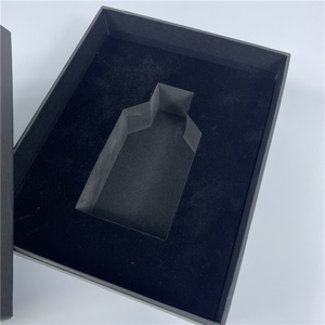 Caja de embalaje de crema facial de papel con logotipo de lámina negra de alta calidad con <span class=keywords><strong>EVA</strong></span> de terciopelo negro - Product Image 4