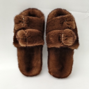 Nuove <span class=keywords><strong>scarpe</strong></span> Casual piatte da donna alla moda <span class=keywords><strong>e</strong></span> sandali da esterno in pelliccia di visone per pantofole da donna per l'estate <span class=keywords><strong>e</strong></span> l'inverno con soletta in PVC - Product Image 6