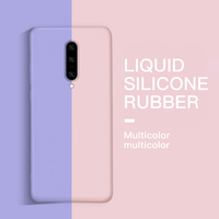 Pour Oneplus 8 9 5T 6T 7 7T Pro Coque d'origine en silicone liquide souple TPU pour One Plus 5 6 7 8 Pro Oneplus 7T Coque