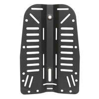 Plaque dorsale de plongée en fibre de carbone usinée CNC de luxe, épaisseur 3,4 mm, pour plongée sous-marine