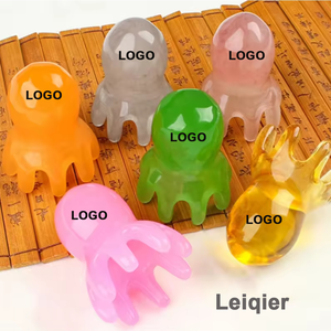 Masajeador de acupresión de 8 patas con logotipo personalizado, raspador de cuero cabelludo, peine para el pelo, técnica de relajación de cuerpo completo para el hogar, Spa de cabeza chino - Product Image 2