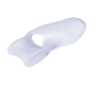 Semelles intérieures confortables en silicone SEBS unisexes avec séparateur d'orteils à trou unique Protecteur de valgus d'orteil et orthèse de soutien de la voûte plantaire - Product Image 4