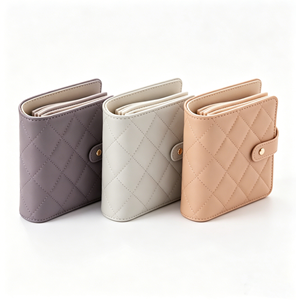 Custom Logo Diamond Stitch PU Jewelry Wallet Bulk Multi Removable Pockets For Ring Earring Bracelet Packing - Product Image 3