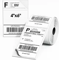 Precio bajo 4x6 Etiqueta de papel térmico Adhesivo de envío impermeable 10x15 100x150 Etiquetas Térmica Serrilha Resma