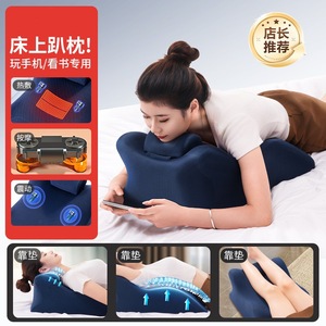 Massage <b>Pillow</b> For <b>Neck</b> Waist Back Shoulder Infrared Heat Therapy Kneading Massage Charging Model Rectangular Trapezoid Shape - Product Image 2