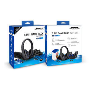 TP4-18101 Protection <span class=keywords><strong>Pack</strong></span> 5 en 1 <span class=keywords><strong>Pack</strong></span> de Jeu Filaire Casque Ecouteurs Autre Jeu Accessoires Pour <span class=keywords><strong>Playstation</strong></span> <span class=keywords><strong>4</strong></span> série - Product Image 4