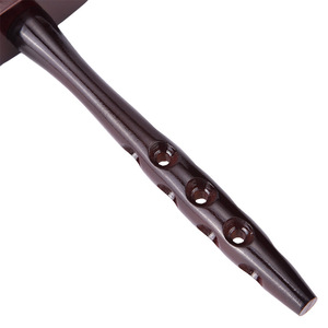 Brosse à cheveux rectangulaire à poils, manche long en bois, pour salon de coiffure et nettoyage du cou - Product Image 3