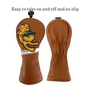 Couvre-chef de club de golf en cuir PU personnalisé avec couvercle de golf Putter Driver Magnet Logo brodé Caractéristique étanche Direct Factory - Product Image 3