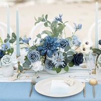 Ensemble de fleurs artificielles en soie (une boîte) DIY Bouquet de mariée pour mariage Centre de table Décoration florale
