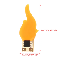 Ampoules LED COB 3V à effet flamme, filament LED 2200K, diode Edison, accessoires de décoration, ampoule de lumière de bougie, bricolage, lettre