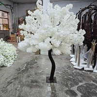 OH ARTS Arbre artificiel de fleurs de cerisier en soie rose Sakura, décoration de mariage, centre de table intérieur/extérieur, fleur artificielle