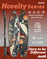 ITAOSTAR Planche de paddle gonflable (SUP) 11'6"x35"x6" de large, planche de paddle portable avec 5 ailerons pour lacs et rivières