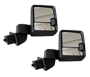 Rétroviseurs latéraux chauffants et rabattables électriquement pour Chevrolet 1500 2019-2021, avec capteur de température, clignotants de remorquage et détection d'angle mort - Product Image 1